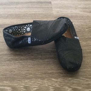 Black sequined TOMS!